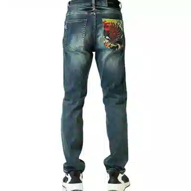 Onitsuka Mosaic Slim Low Waist Jeans