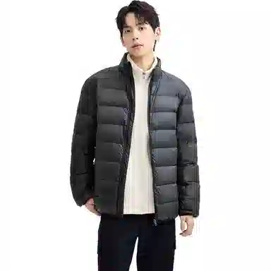 佐丹奴 立领纯色舒适羽绒服 男款