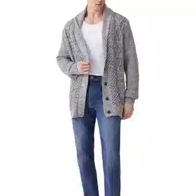 Levi’s Detachable Loose Cardigan Gray