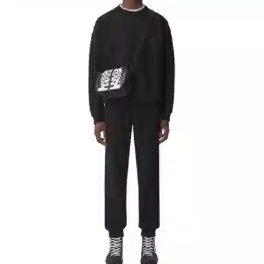 Burberry Logo Crewneck Sweatshirt Black