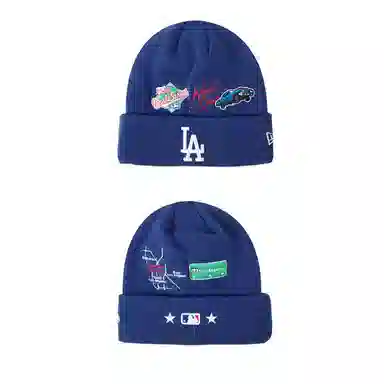 New Era Los Angeles Dodgers Fleece Cap Blue