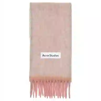 Acne Studios Logo Scarf Pink