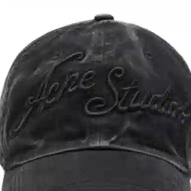 Acne Studios Organic Cotton Cap Black