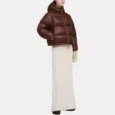 Jil Sander SS24 Hooded Down Jacket Purple