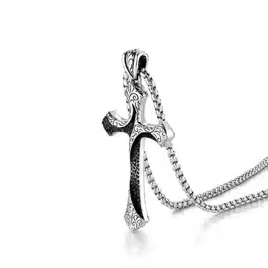 IDEAGEMER Cross Pendant Necklace