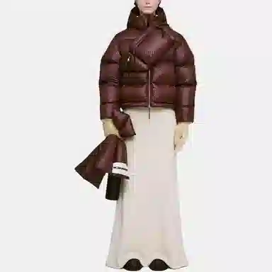 Jil Sander SS24 Hooded Down Jacket Purple