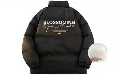 Warrior Basic Retro Lettering Cotton Jacket