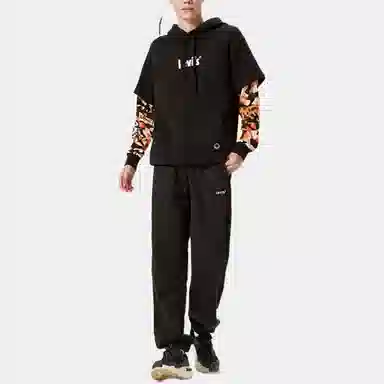 Levis FW22 Camo Hoodie Black