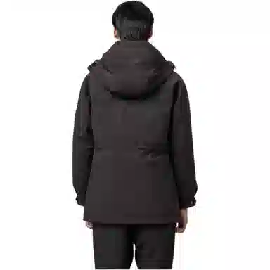 EHE Detachable Hood Down Jacket Black