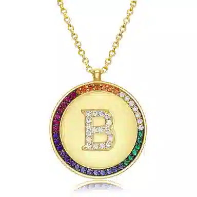 apm Monaco Rainbow Letter Necklace