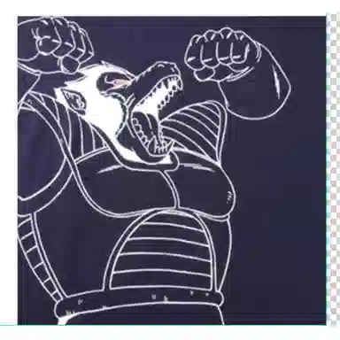 UNIQLO Printed Straight T-Shirt Navy