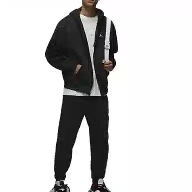 Jordan Brooklyn Fleece Black Sail White