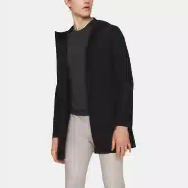 JODOLL Hooded Trench Coat Black