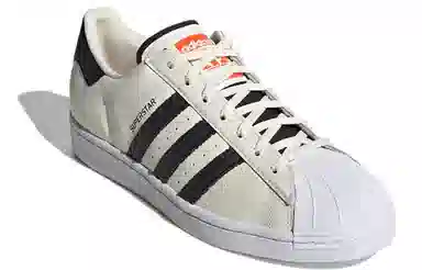adidas Superstar White Black Orange
