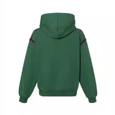 Gucci SS24 Striped Logo Hoodie Green