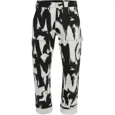 Alexander McQueen SS22 Graffiti Cargo Jeans