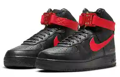 1017 ALYX 9SM x Nike Air Force 1 High Black Red