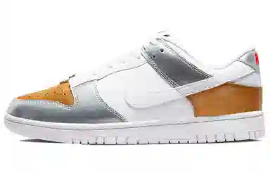 Nike Dunk Low "Metallic" White Silver