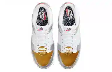Nike Dunk Low "Metallic" White Silver
