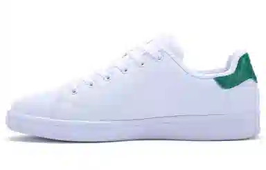 特步 低帮 板鞋 男款 白绿