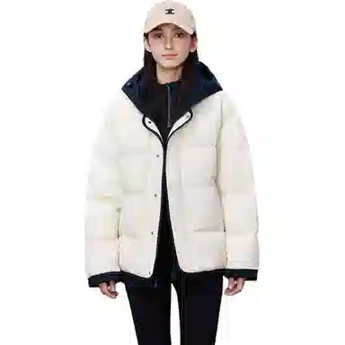 鸭鸭 纯色单排扣纯色保暖羽绒服 男款