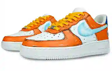 Nike Air Force 1 Low Custom Dragon Ball Goku Orange