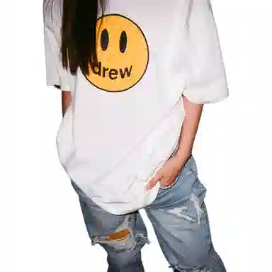 Drew House mascot LogoT WHITE