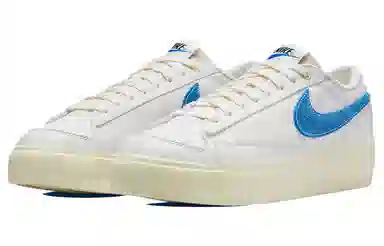 Nike Blazer Low Platform White Blue