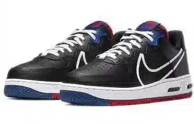 Nike Air Force 1 Low Black Red Blue