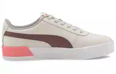 PUMA Carina Leather White Brown