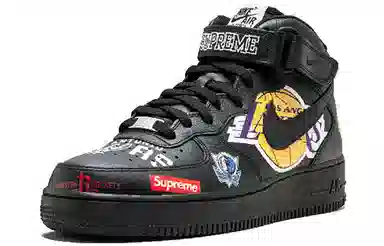 Supreme x NBA x Nike Air Force 1 Mid Black