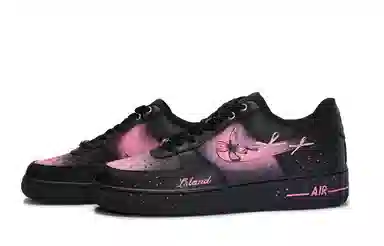 Nike Air Force 1 '07 Black Rose Red