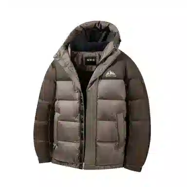 坦博尔 简约连帽休闲长袖羽绒服 男款