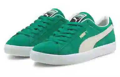 PUMA Suede Vtg Green White