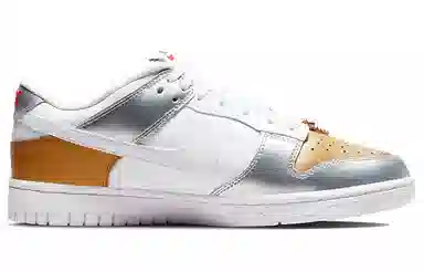 Nike Dunk Low "Metallic" White Silver