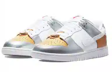 Nike Dunk Low "Metallic" White Silver