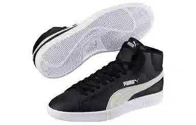 PUMA Smash V2 Mid Black White