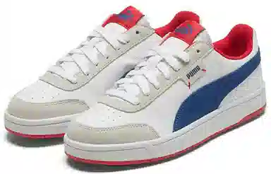 PUMA Court Legend LO White Blue Red