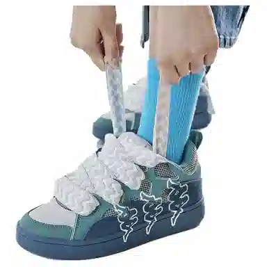 Kappa Skateboard Shoes Green Blue