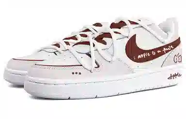 Nike Court Borough Low Red White