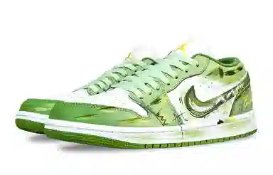 Jordan Air Jordan 1 Low Custom Green