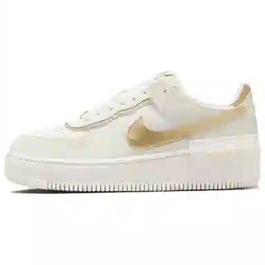 Nike Air Force 1 Shadow White Gold