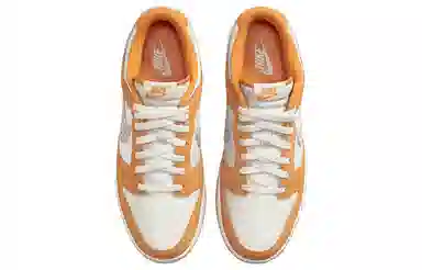 Nike Dunk Low "Safari Swoosh" White Orange