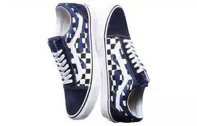 Vans Old Skool Blue Checkerboard