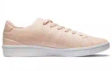 特步 简约革面休闲鞋 女款 粉红