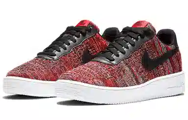 Nike Air Force 1 Low Flyknit 2.0 Black Red