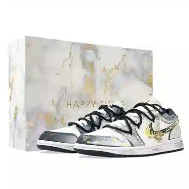 Jordan Air Jordan 1 Low Graffiti Gold