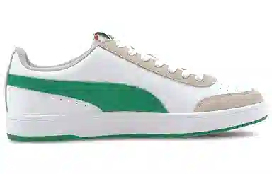 PUMA Court Legend Lo White Green Brown
