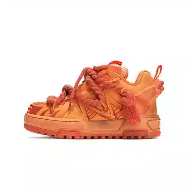 X·LUN Retro Platform Sneakers Orange