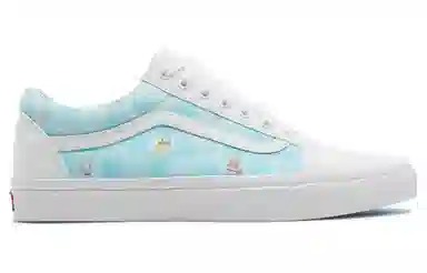 Vans Old Skool Spongebob Squarepants White Blue Print